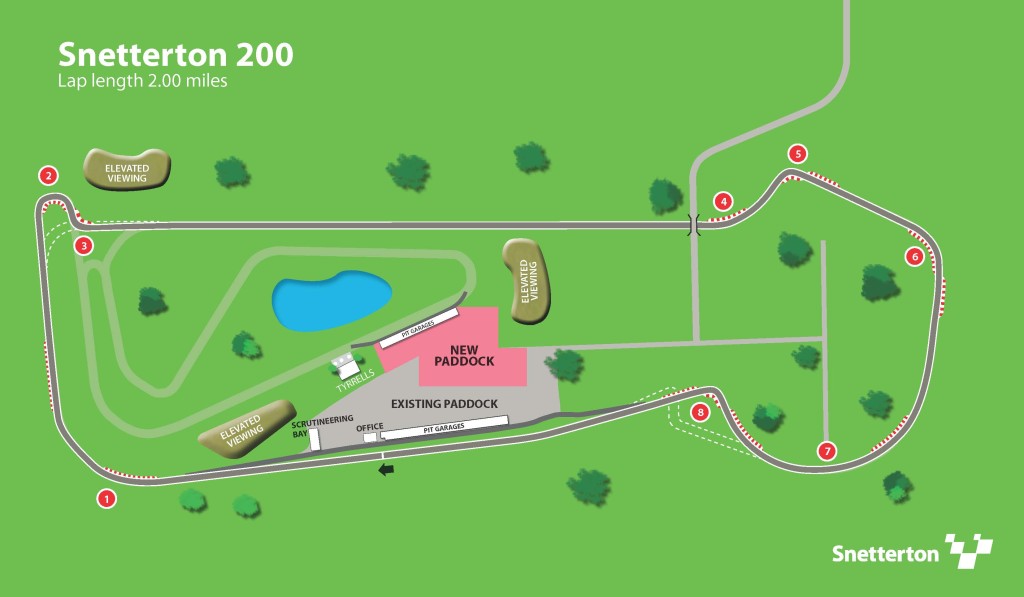 Snetterton 200 map